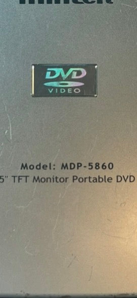 Mintek Portable DVD player, Model: MDP-5860 5" TFT Monitor Portable DVD