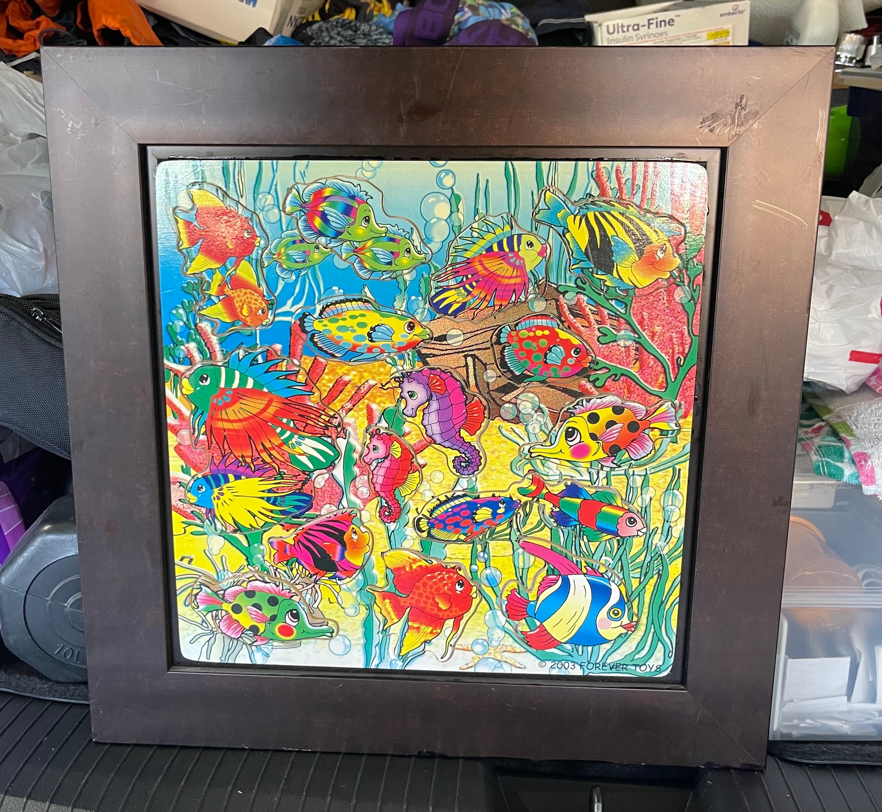 Colorful Tropical Fish Jigsaw Puzzle (framed)