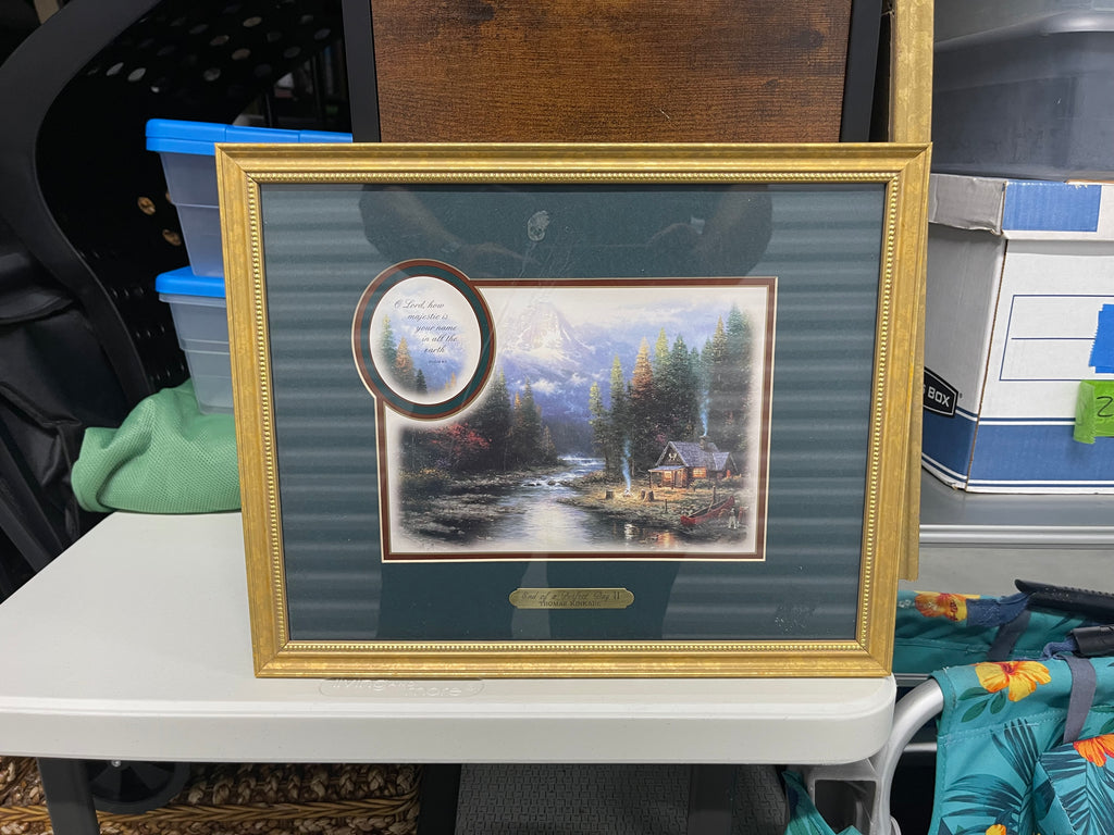 Set of 2 Thomas Kinkade Framed Prints with Certificates.